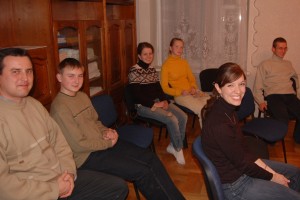 From left to right: Taras, Bogdan, Anya, Dasha, Kelsie, Marian.