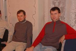 Our friend Roman (left) with his friend, also named Roman.
