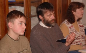 Listeners intent on the preaching