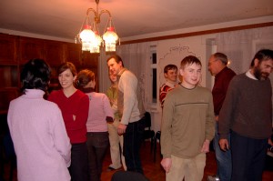 Everyone enjoying some fellowship time