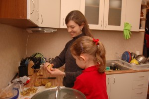 Everyday chores are a great opportunity for child training!