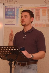 Preaching time! Tonights topic was the crucifixion story from John 19.