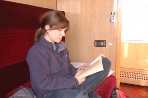 Getting to Krakow means about 9 hours on a train. Great time to get some reading done!