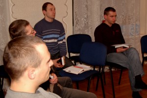 Several men joined us last night for English Club and ABS.
