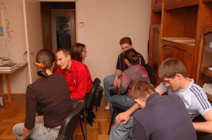 We had a large group that night.