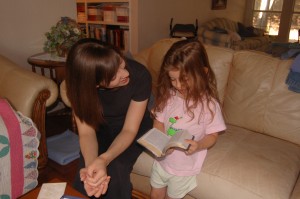 Abby's first present was a new Bible. She always wants one to follow along during our family Bible time, and now she has one.