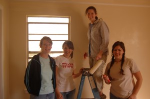 We had a quite a few ladies from the West and Howard families along with Jackie Atherton who did a fabulous job on the paint crew!