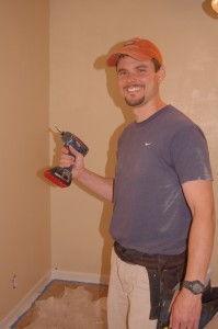 Yep, this is me running around and trying to be useful with my new toy - a Bosch impact driver.