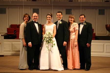 From the left: Cindy Powell, Danny Powell, Kelsie, Joshua, Cathy Steele, Mike Steele